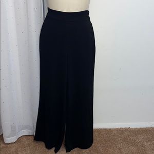 High waisted wide leg dress pant